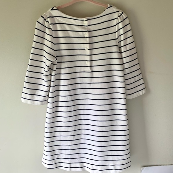 Janie and Jack Striped Classic Garden Dress w Pink Rosette - Picture 5 of 9